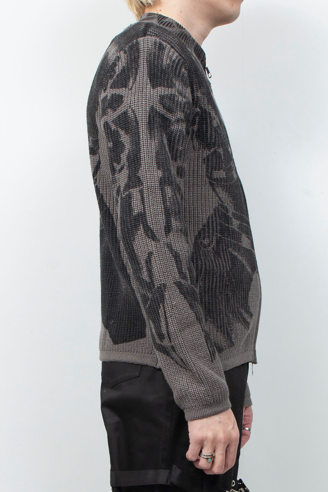 Vintage printed cardigan sweater