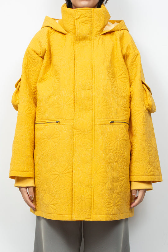 KIKU Quilted Jacket Yellow