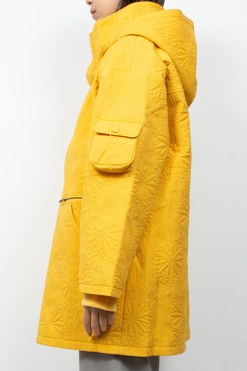 KIKU Quilted Jacket Yellow