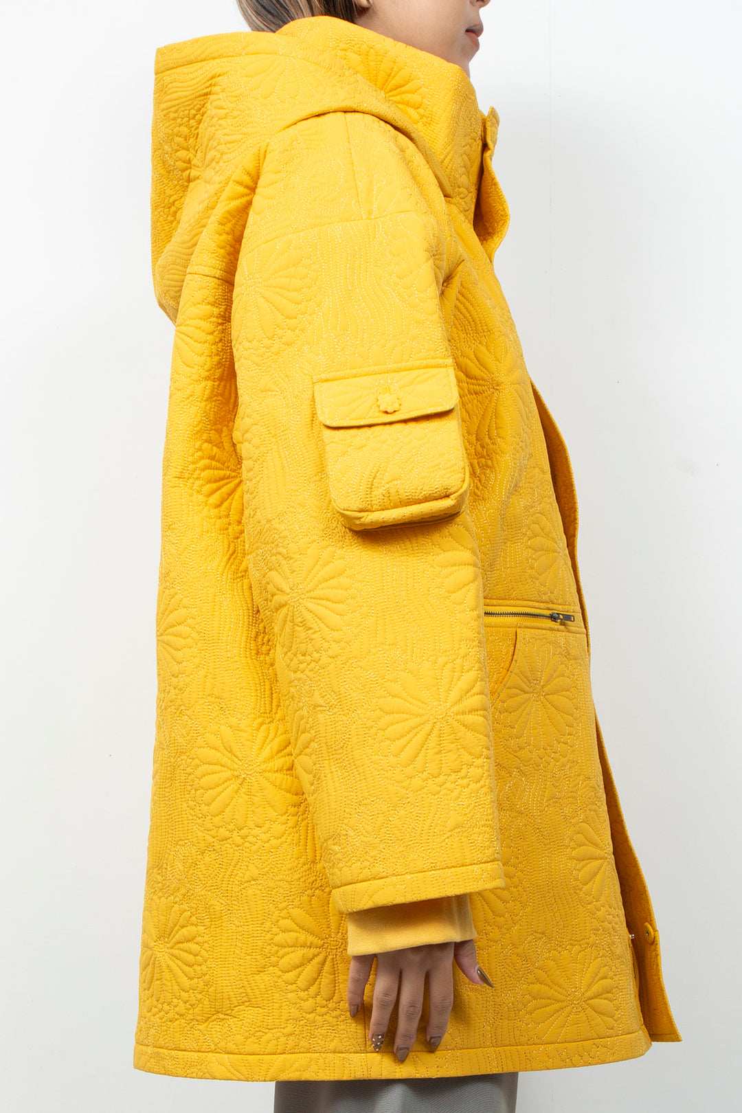 KIKU Quilted Jacket Yellow