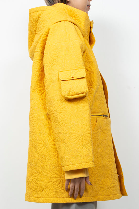 KIKU Quilted Jacket Yellow