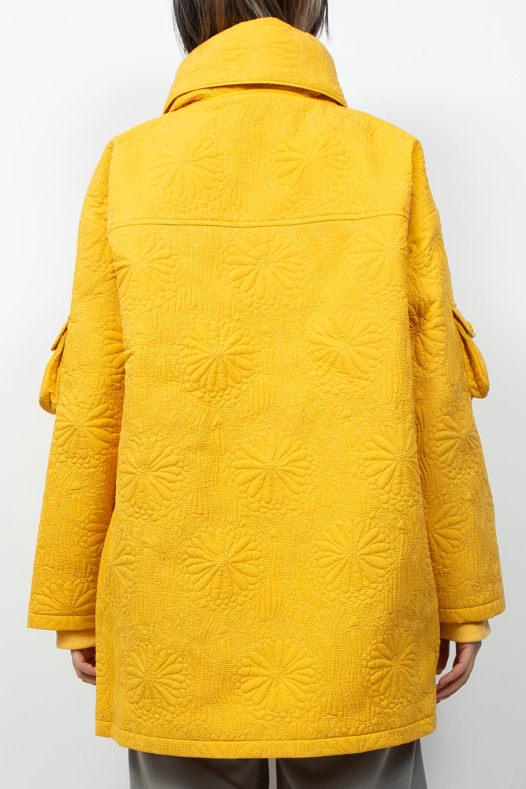 KIKU Quilted Jacket Yellow