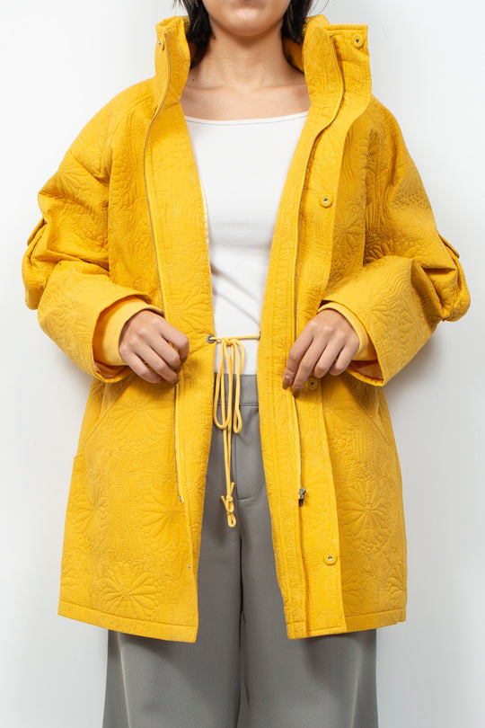 KIKU Quilted Jacket Yellow
