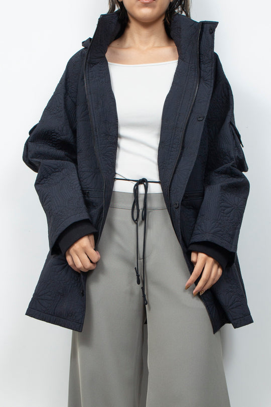 KIKU Quilted Jacket Black