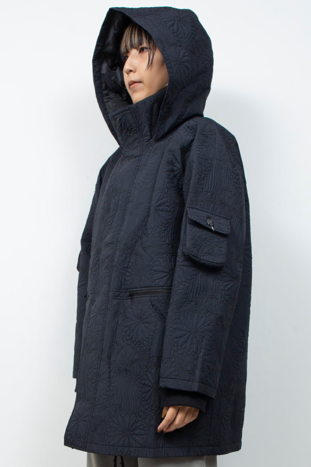 KIKU Quilted Jacket Black