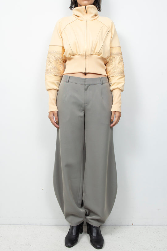 KIKU Cropped Tracksuit Cream