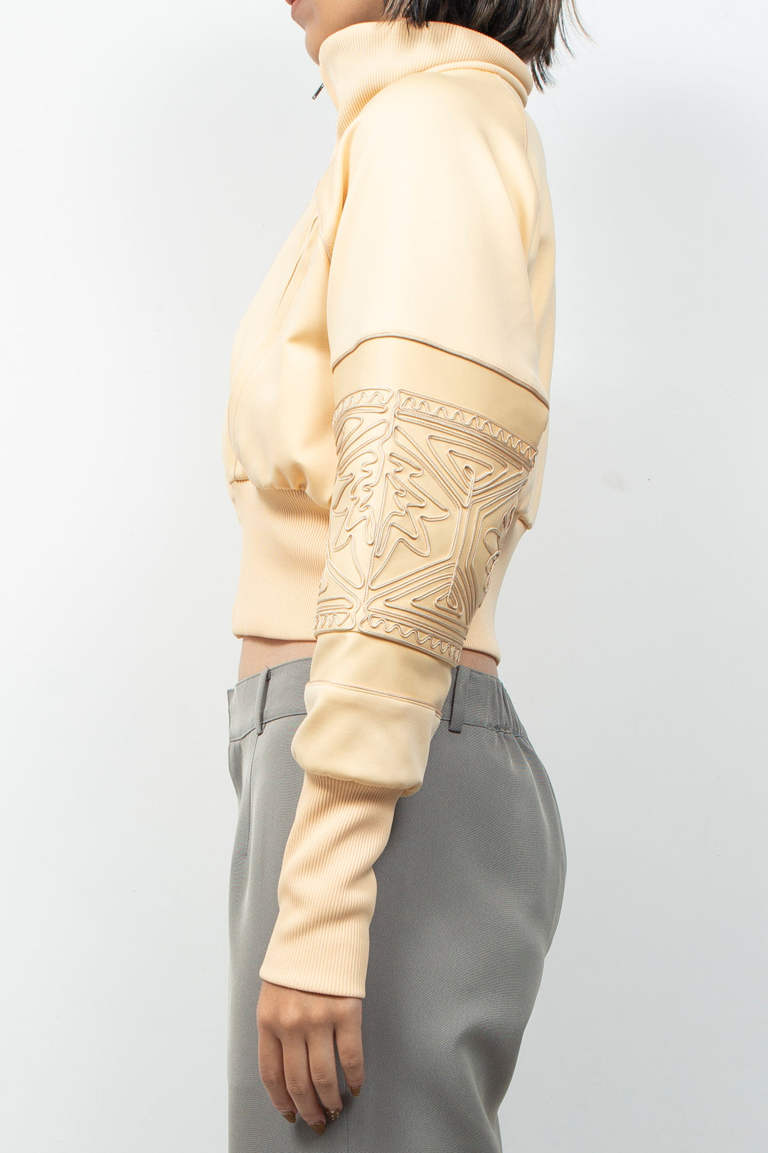 KIKU Cropped Tracksuit Cream