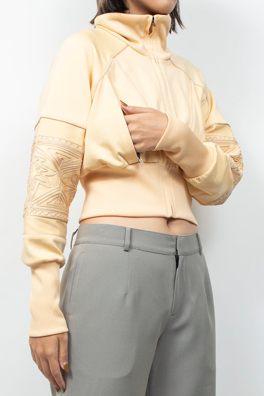 KIKU Cropped Tracksuit Cream