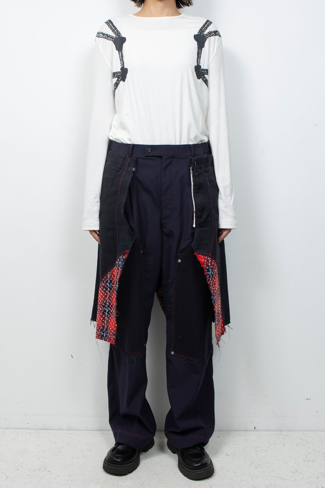 WRAPPED SASHIKO PAINTER PANTS