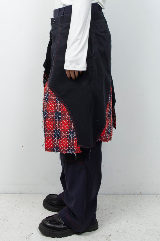 WRAPPED SASHIKO PAINTER PANTS