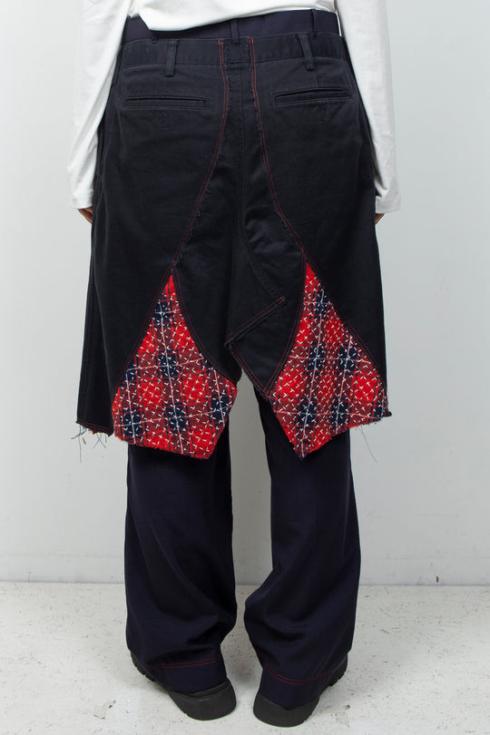 WRAPPED SASHIKO PAINTER PANTS