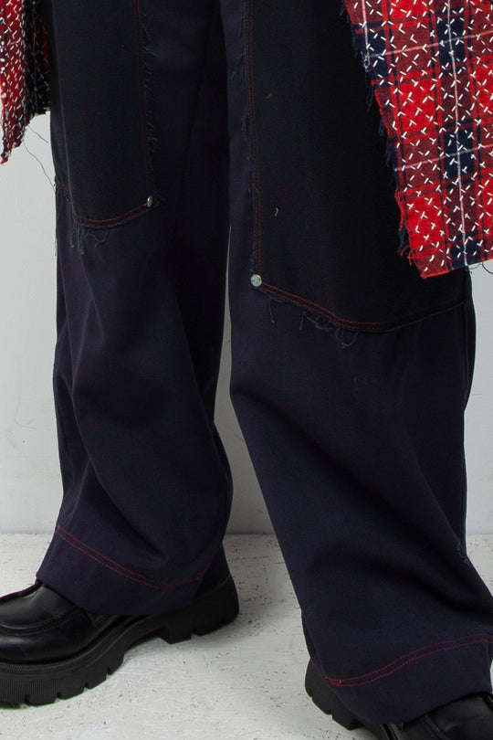 WRAPPED SASHIKO PAINTER PANTS