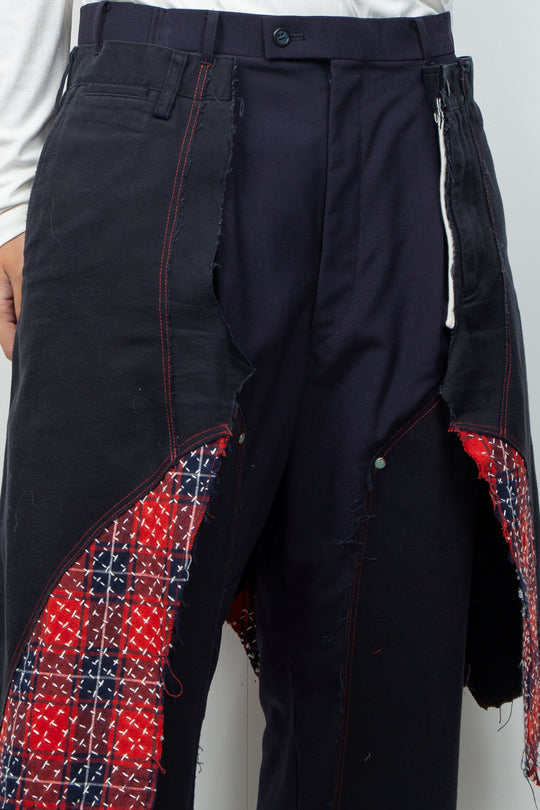 WRAPPED SASHIKO PAINTER PANTS