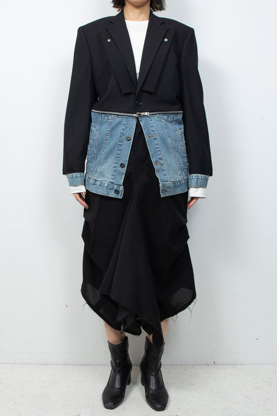 DOCKING DENIM TAILORED JACKET