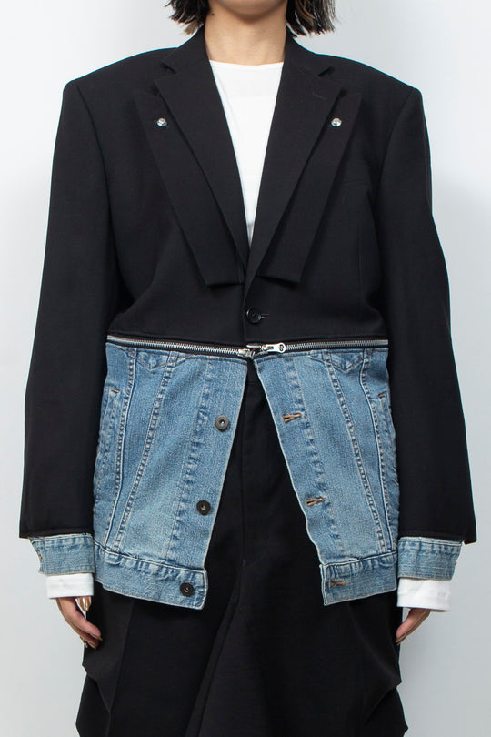 DOCKING DENIM TAILORED JACKET