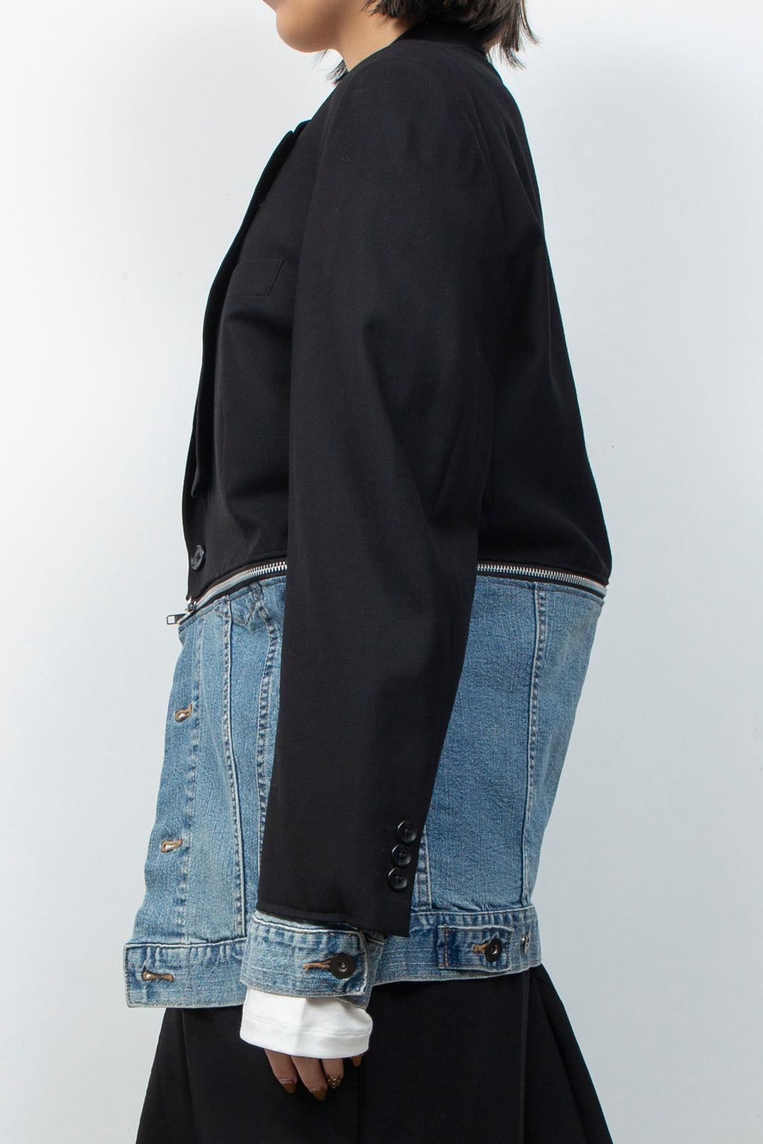 DOCKING DENIM TAILORED JACKET