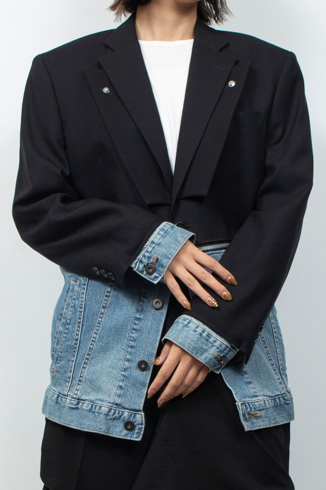 DOCKING DENIM TAILORED JACKET