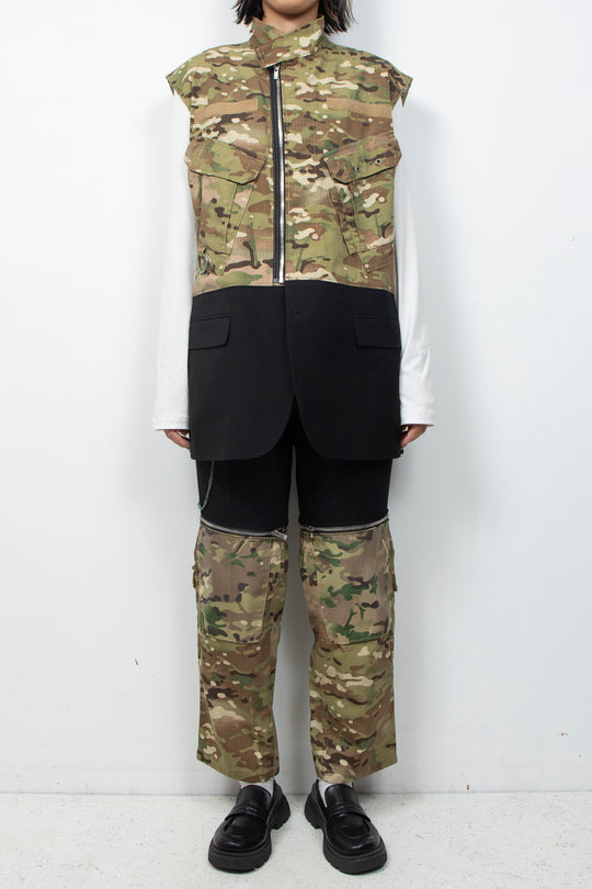 DOCKING ZIP CAMO VEST