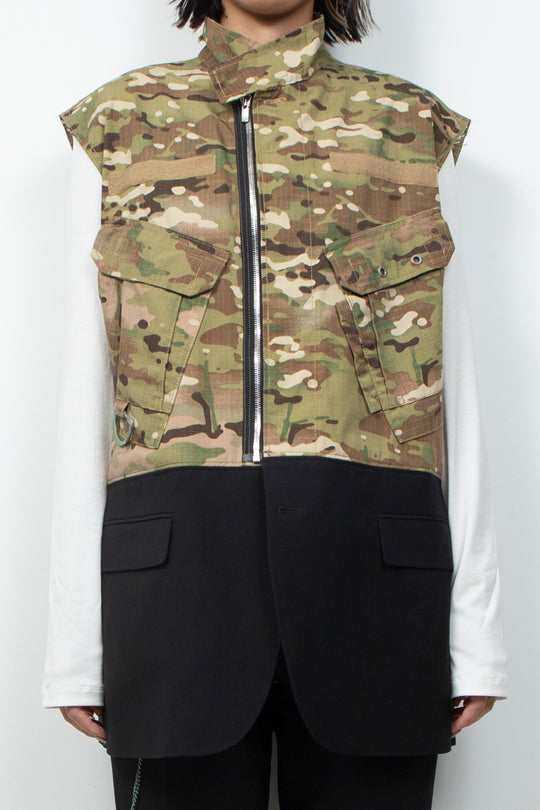 DOCKING ZIP CAMO VEST