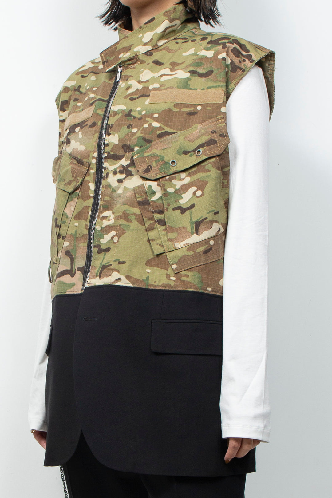 DOCKING ZIP CAMO VEST