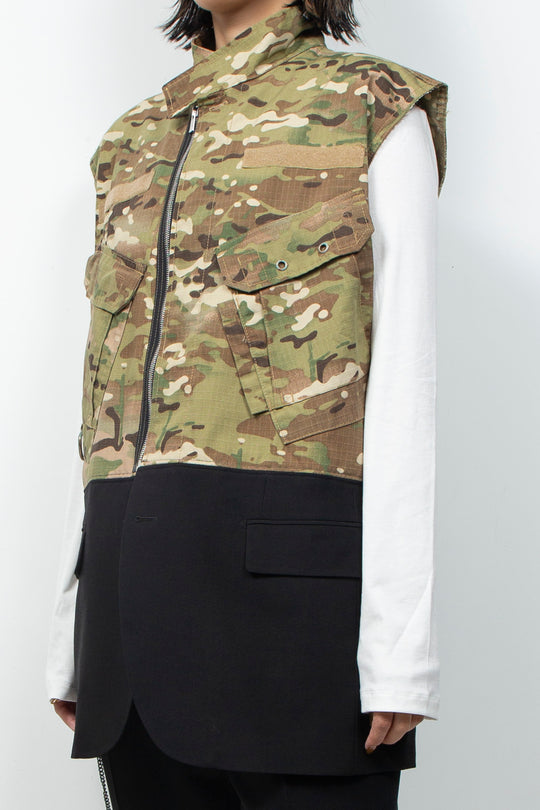 DOCKING ZIP CAMO VEST