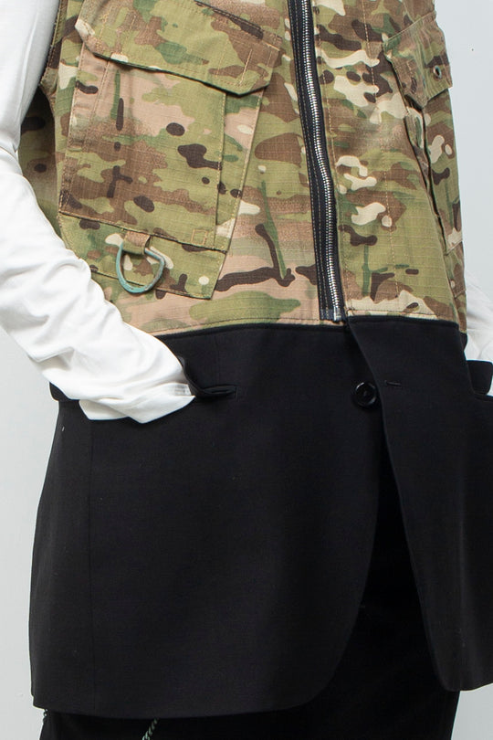 DOCKING ZIP CAMO VEST