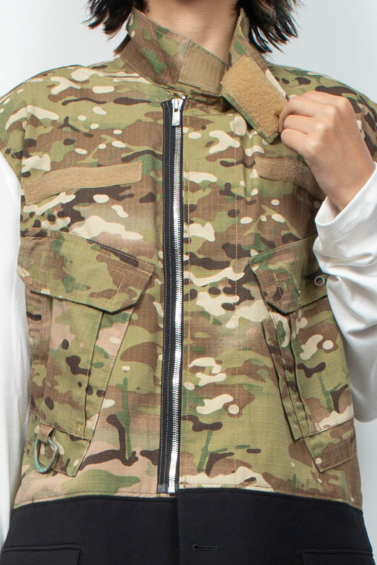 DOCKING ZIP CAMO VEST