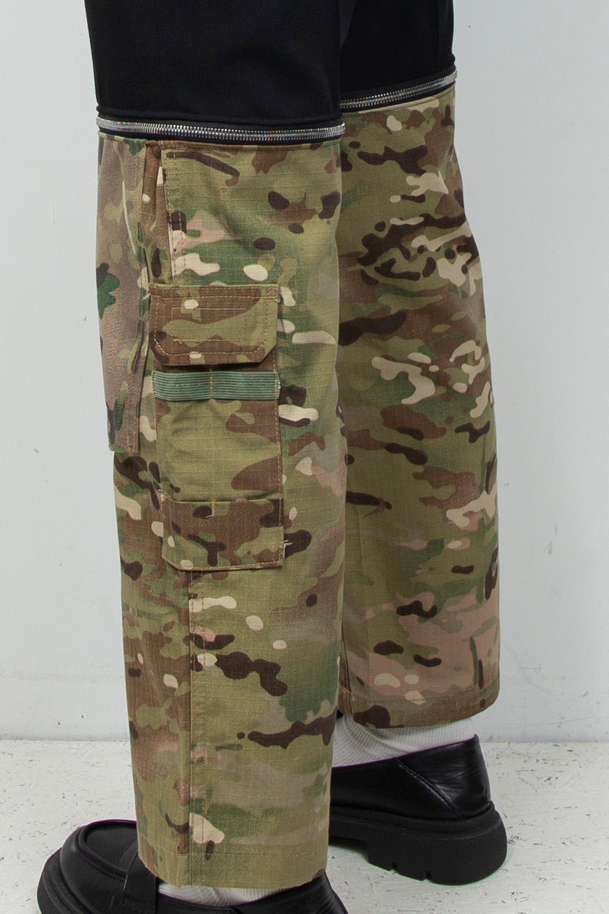 DOCKING ZIP CAMO PANTS