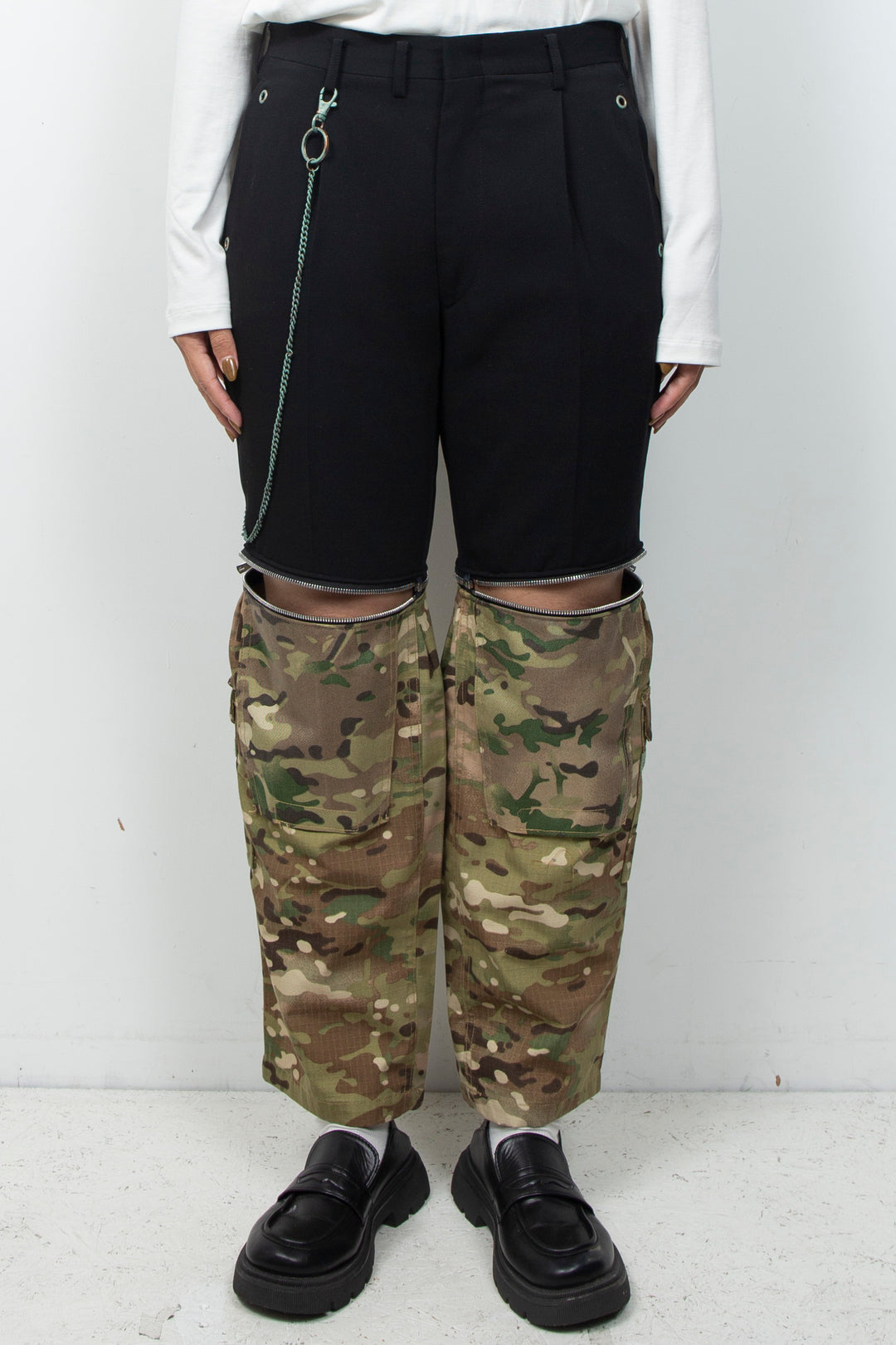 DOCKING ZIP CAMO PANTS