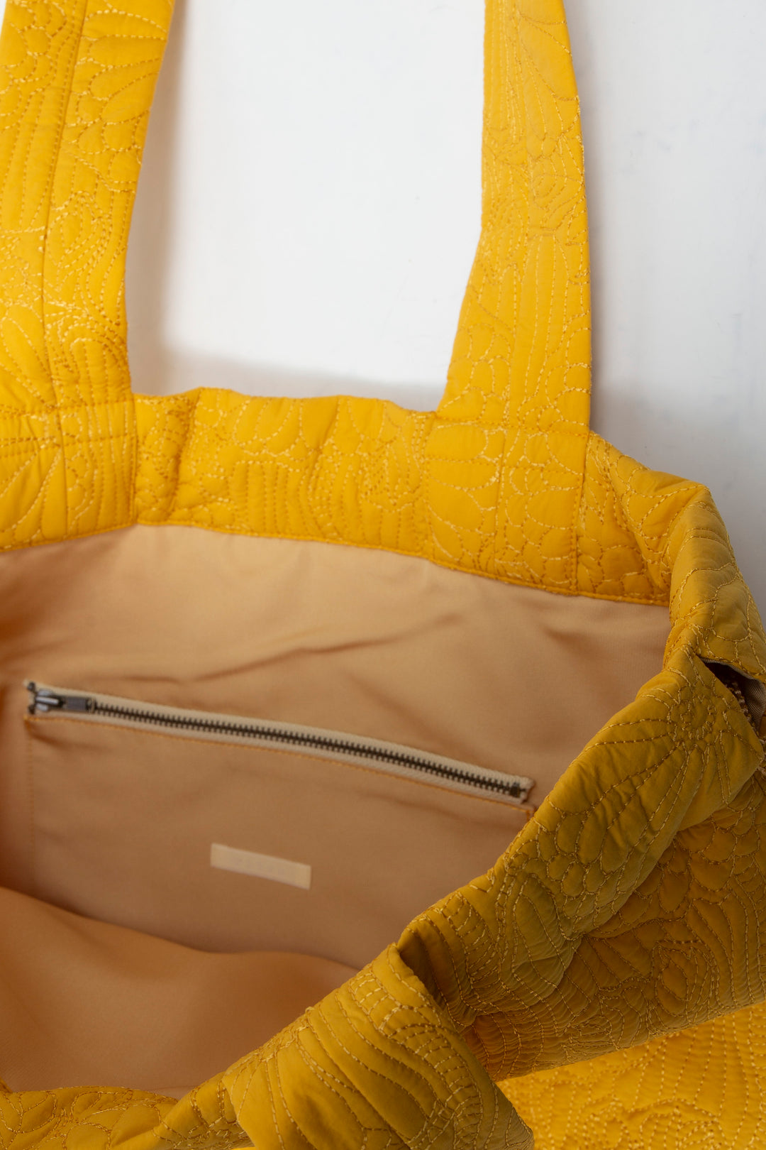 KIKU Quilted Tote Bag Yellow