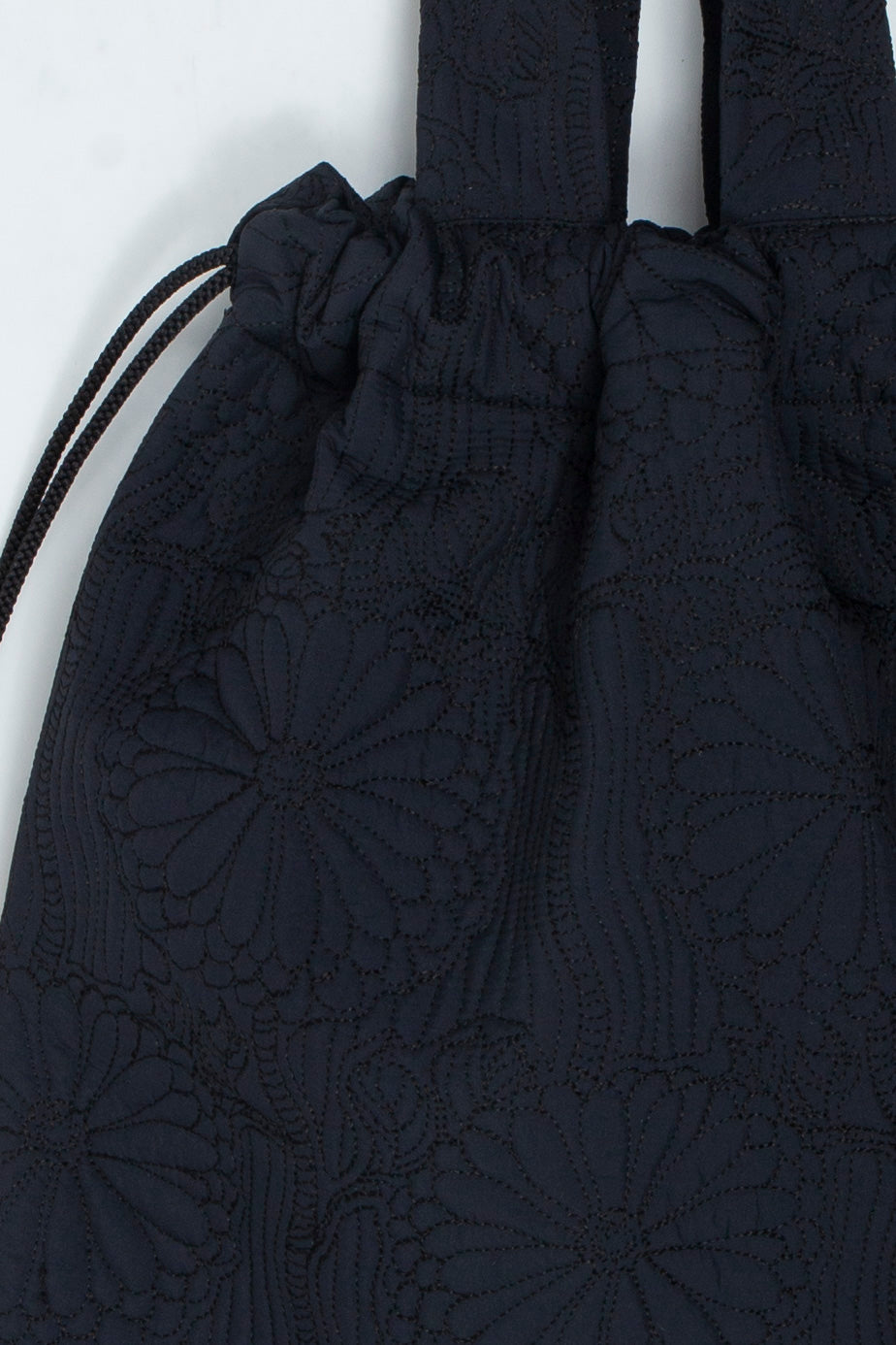 KIKU Quilted Tote Bag Black