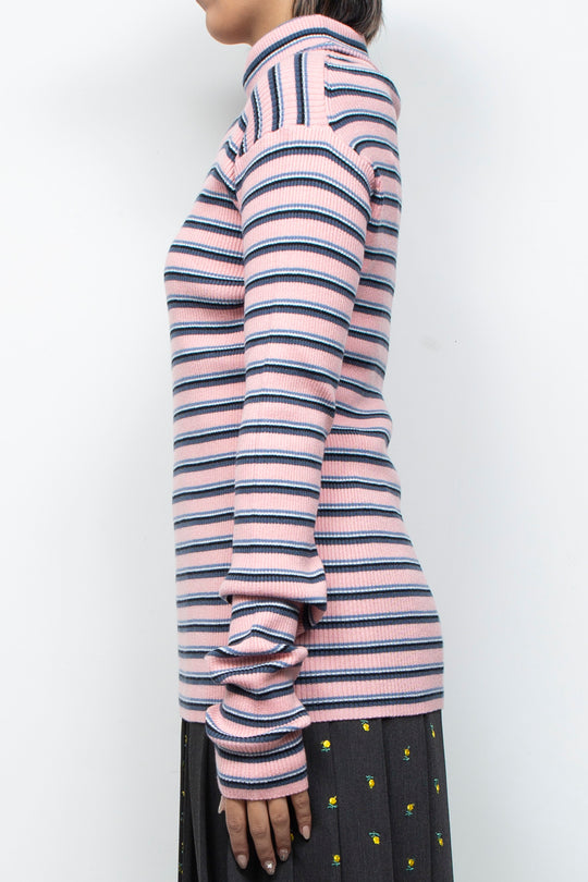 Multi border EVA knit pink