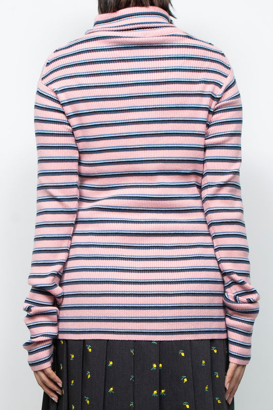 Multi border EVA knit pink