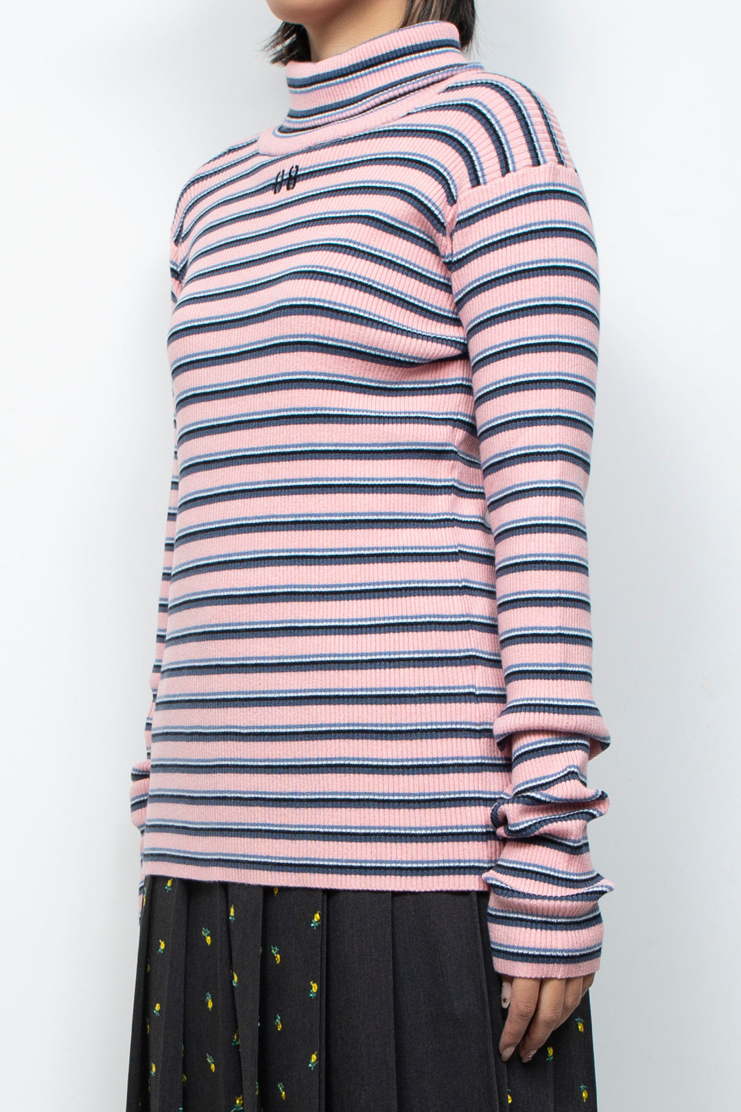 Multi border EVA knit pink