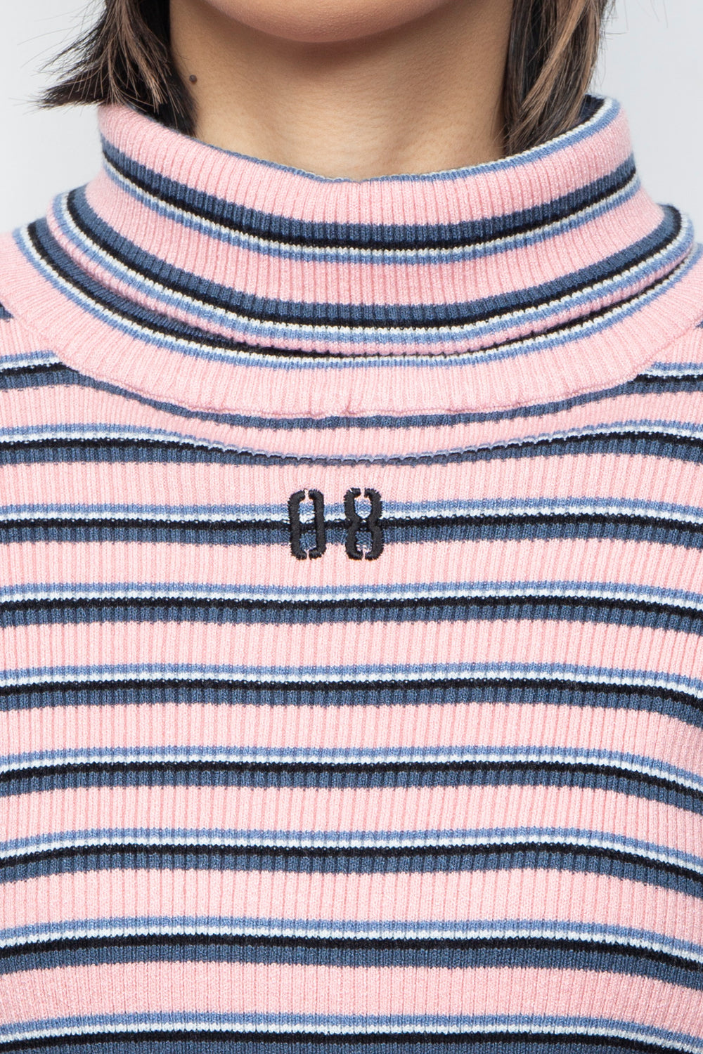 Multi border EVA knit pink