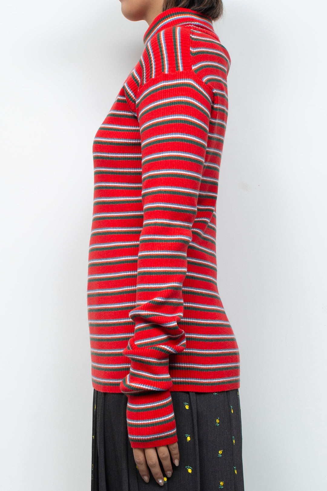 Multi border EVA knit red