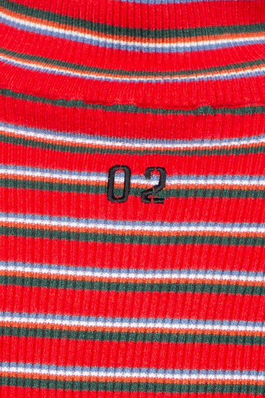 Multi border EVA knit red