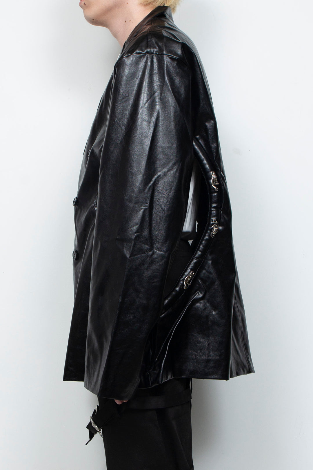 Metal leather jacket