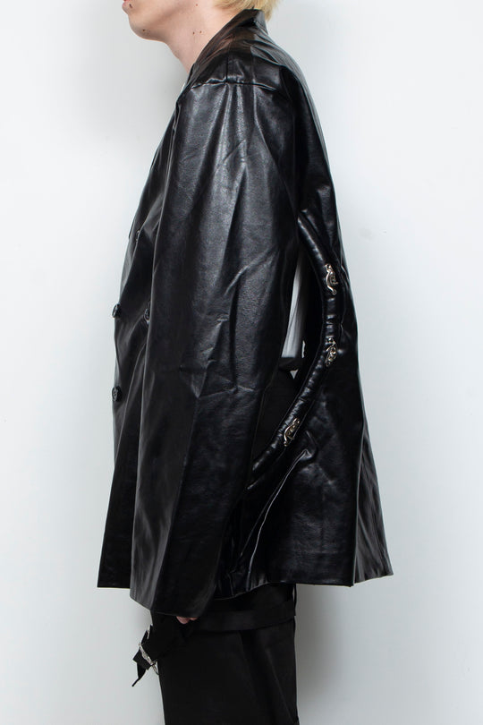 Metal leather jacket