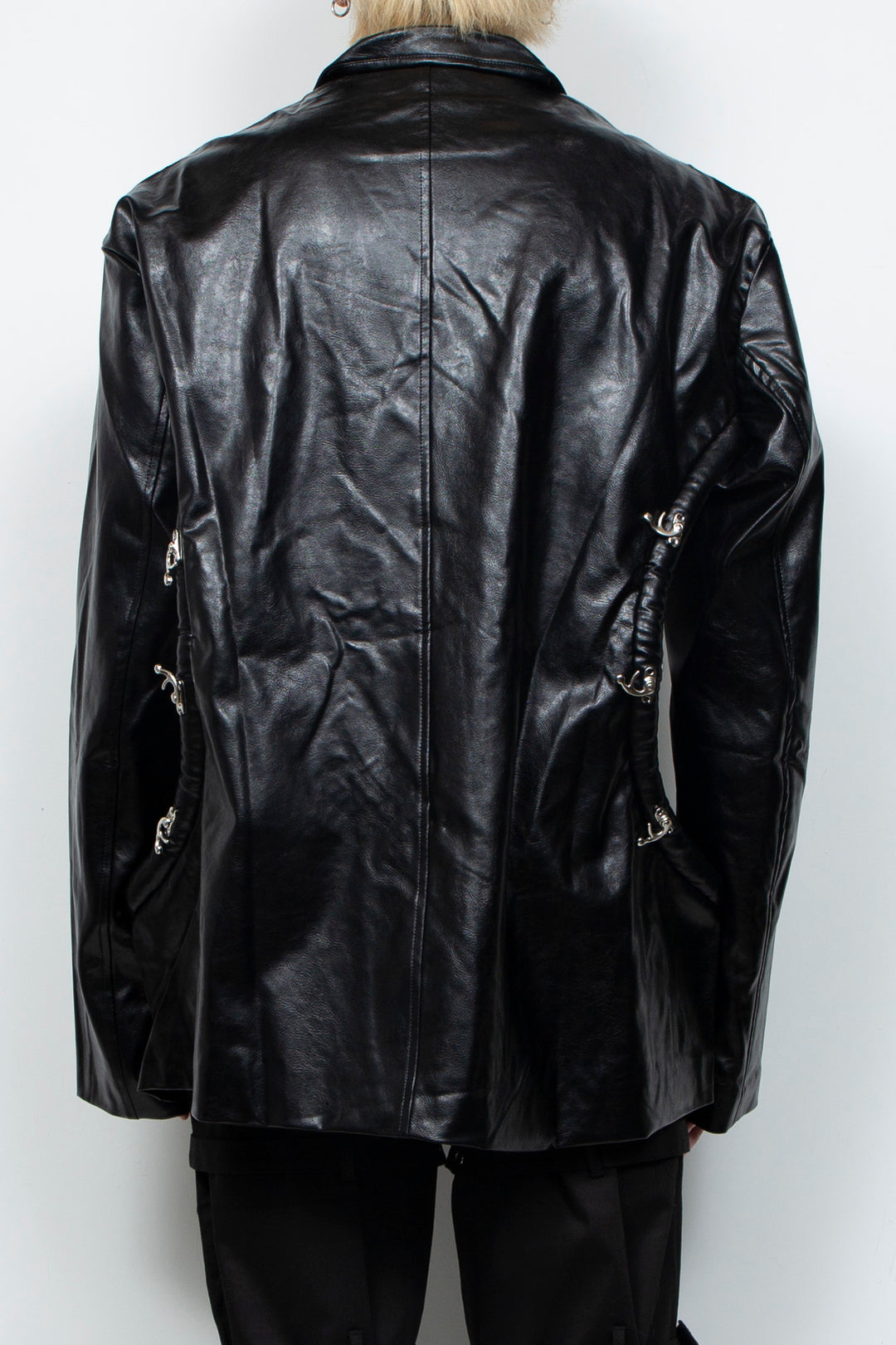 Metal leather jacket