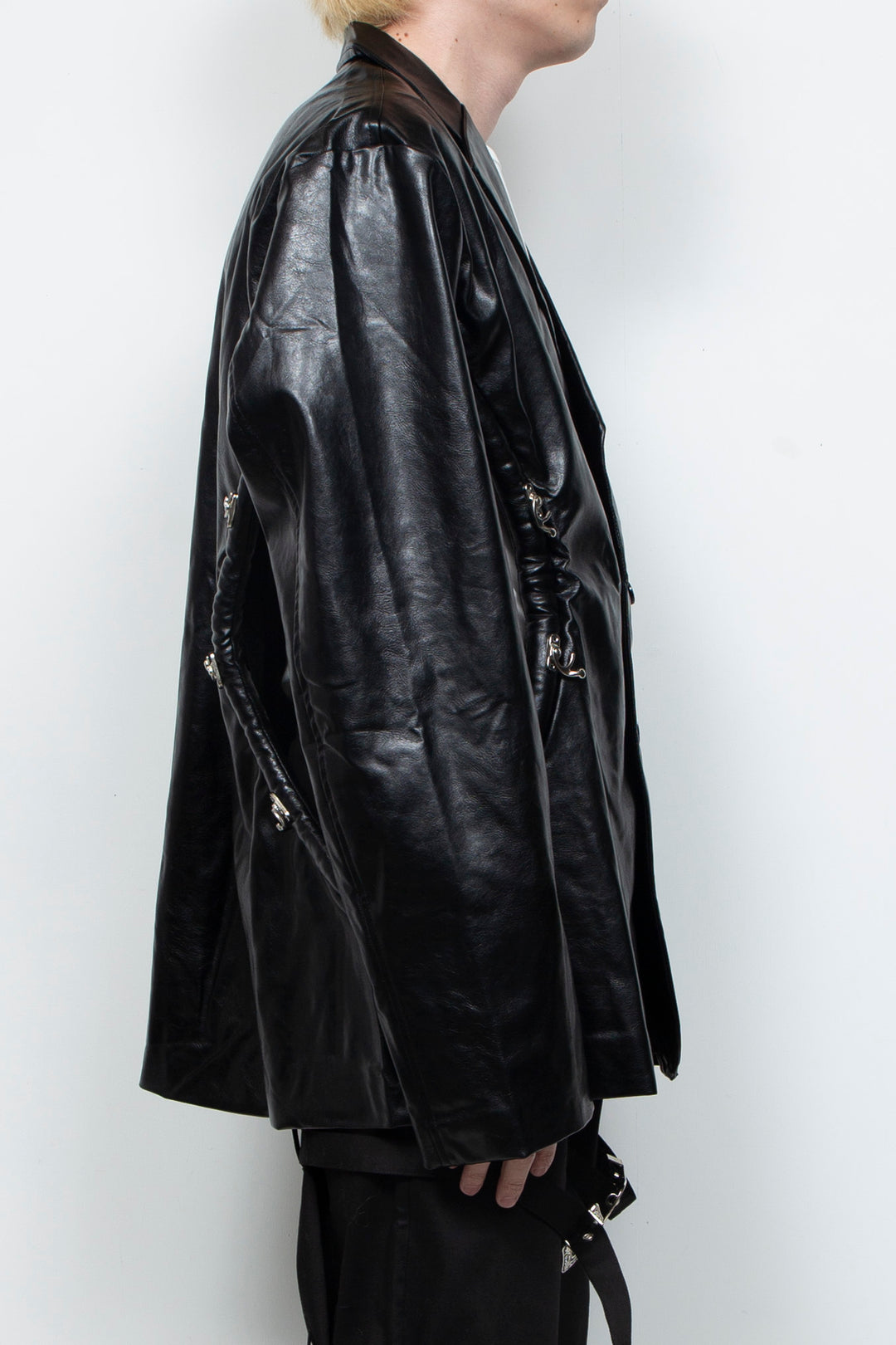 Metal leather jacket