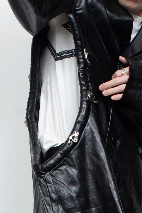 Metal leather jacket