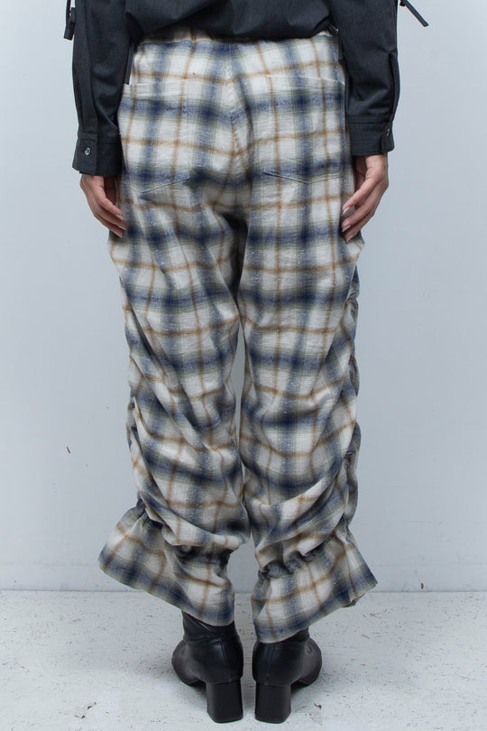 Mimic Shirred Pants Beige