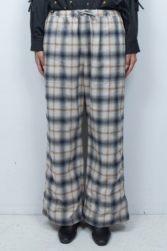 Mimic Shirred Pants Beige