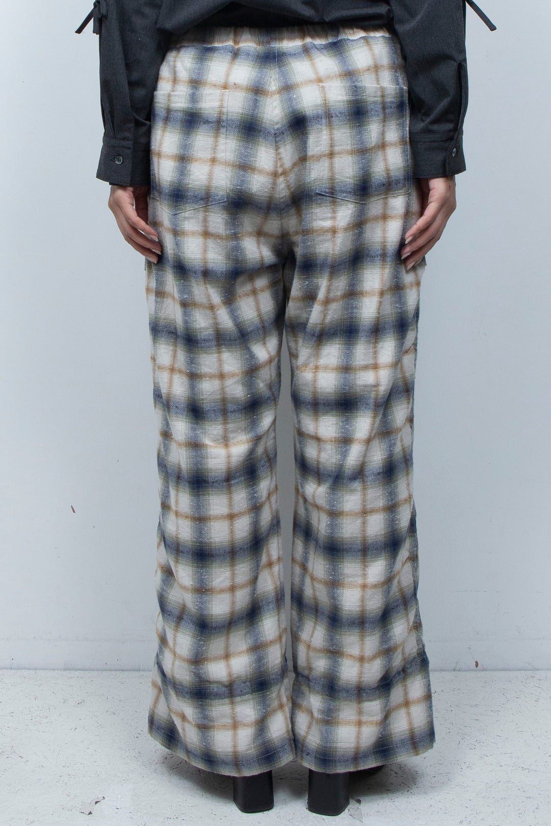 Mimic Shirred Pants Beige