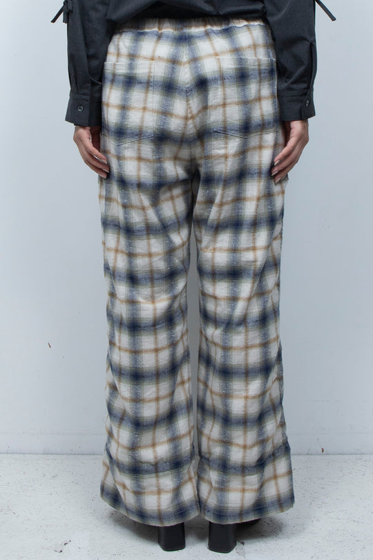 Mimic Shirred Pants Beige