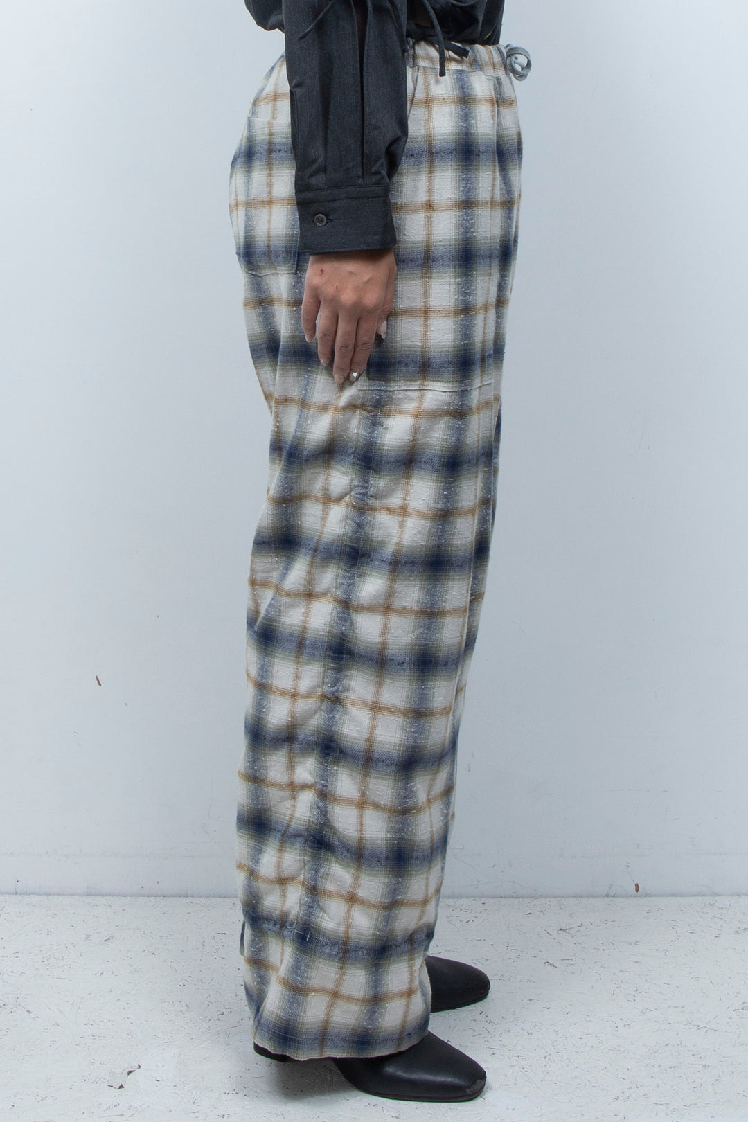 Mimic Shirred Pants Beige