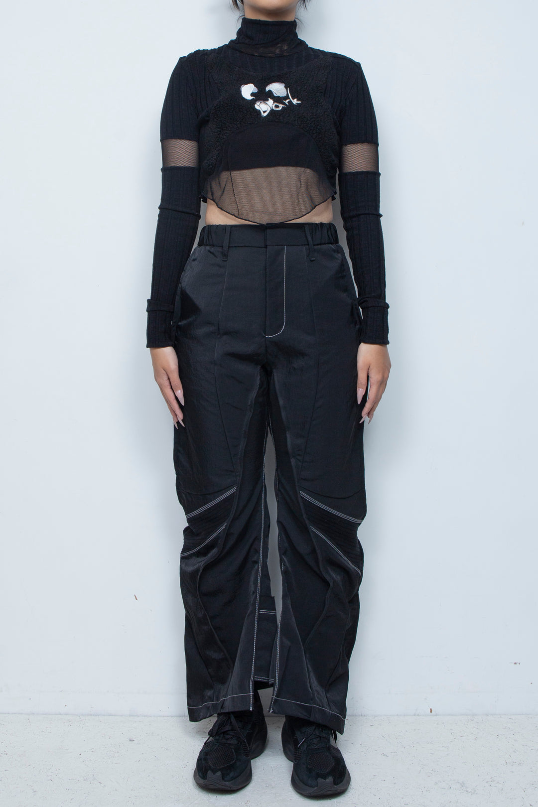 ボア切替ショートトップ BLACK