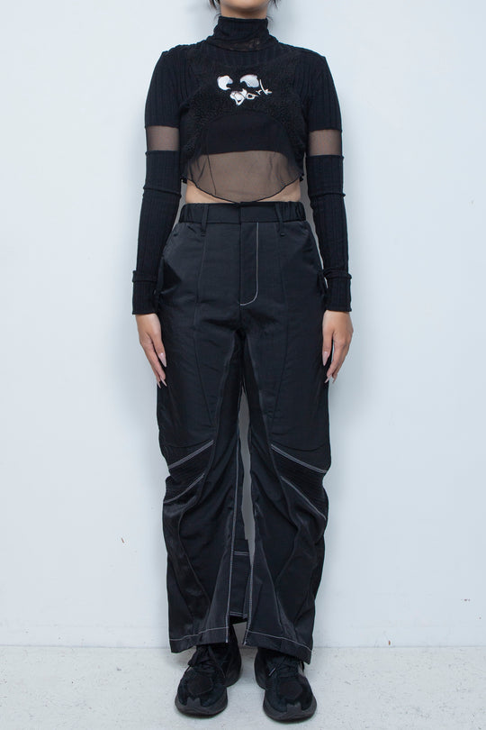 ボア切替ショートトップ BLACK