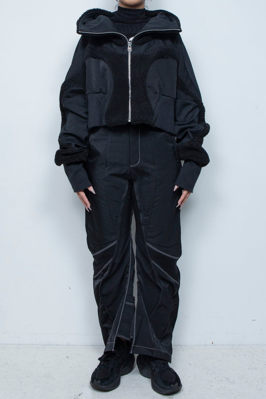 ボアショートフーディ BLACK